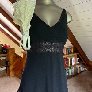 M - TWO AnaOno Wirefree Wrap Front Cami - 1 Ivory, 1 Black